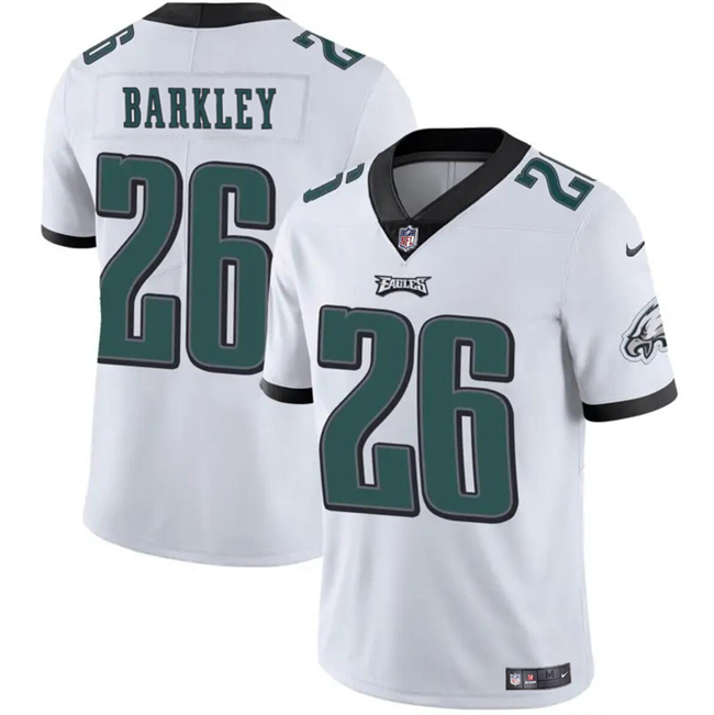 Men's Philadelphia Eagles #26 Saquon Barkley White Vapor Untouchable Limited Football Stitched Jersey